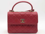 Chanel Trendy Cc Lambskin Red Handbag Aa0426oczxsa