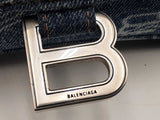 Balenciaga Denim Hourglass Top Handle Bag Eb0126rxzsa