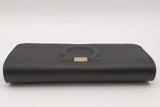 Salvatore Ferragamo Gancini Black Leather City Chain Wallet Eb1026orxsa