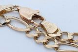 14k Yellow Gold Figaro Chain Necklace 11.3 Grams 18.5 Inch Eb0926erxde