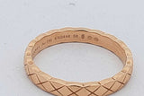 Chanel 18k Yellow Gold Coco Crush Ring 4.4 Grams Size 58 Eb0626sxzsa