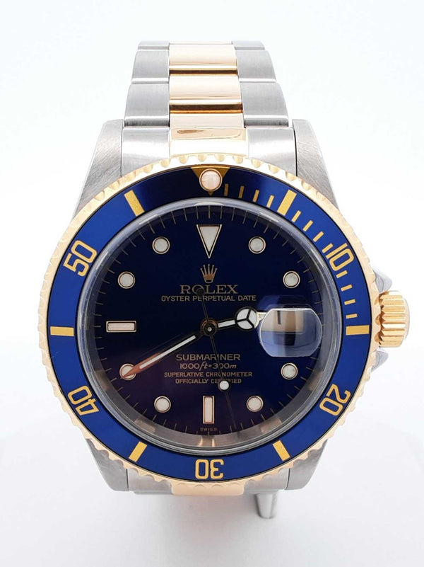 Rolex Oyster Submariner Date 40mm Gold & Steel Automatic Watch Fw0925ixzdu