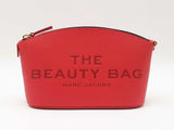 Marc Jacobs The Beauty Bag Wristlet In True Red Pebbled Leather Fw0826wzdu