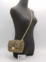 Christian Dior Miss Dior Tweed Gold Crossbody Aa1026pzxsa