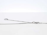 0.50 Cttw Blue Diamond & 14k White Gold Necklace 3.4 Grams 16 Inches Fw0325lxidu