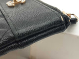 Chanel Black Quilted Caviar Leather Card Holder Wallet Eb0126wrxde