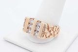 0.96cttw Diamond 14k Yellow Gold Nugget Ring 16.7 Grams Size 11 Eb0626lrxzdu