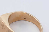 1.0ctw Trillion Cut Diamond Ring 14k Yellow Gold 18.5g Size 11.25 Eb0426wxxzdu