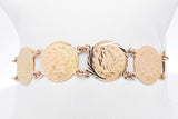 18k Yellow Gold Link Bracelet 19 Grams 6 Inch Eb1225exzsa