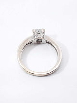 0.60 Cttw Diamond & 14k White Gold Engagement Ring 3.3g Size 6 Fw1124wrxdu