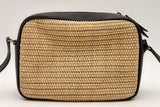 Yves Saint Laurent Woven Raffia Lou Camera Bag Eb0125prxsa