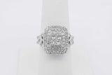 1.26cttw Diamond Ring In 14k White Gold 7.7 Grams Size 7.5 Eb0326ixzsa