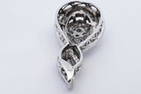 0.65ctw Diamond Pendant In 10k White Gold 3.5 Grams Eb0725sxdu
