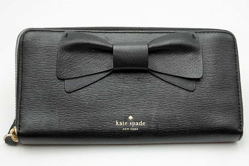 Kate Spade New York Black Zip Around Wallet Eb0125lxdu