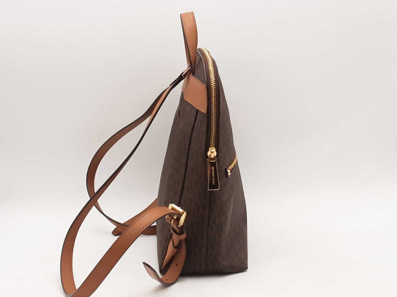 Michael Kors Rhea Medium Slim Logo Backpack Brown Aa0824rzsa