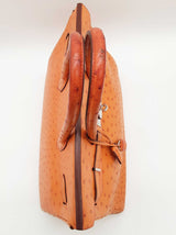 Hermes Birkin 35 Tangerine Orange Ostrich Palladium Handbag Do0126lirxzde