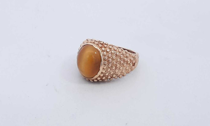 10k Yellow Gold Ring With Stone Size 7.75 9.5 Grams Eb0324lpxsa