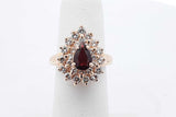 Diamond & Gemstone Ring In 14k Yellow Gold 7.3 Grams Size 5 Eb0826pxzsa