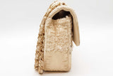 Chanel White & Beige Cnavas Tweed Patchwork Shoulder Bag Eb0326prrxde