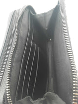 Christian Dior Oblique Jacquard Double Zip Pouch With Strap Eb0326ixzsa