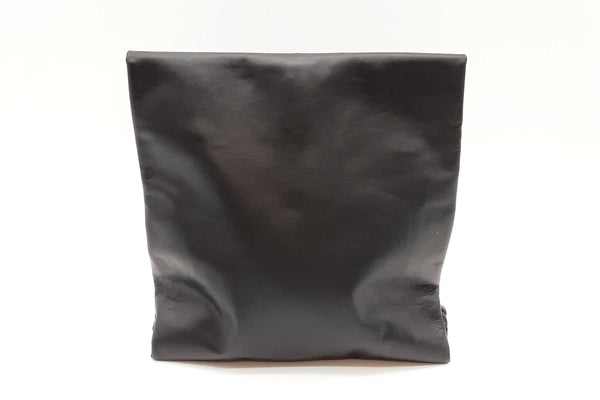 The Row Glove Black Nubuck Leather Clutch Sd0925lcrde