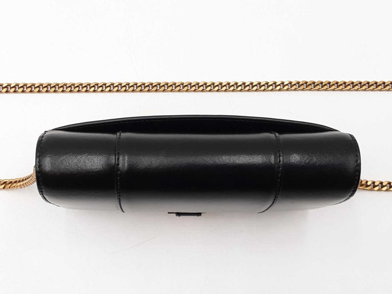 Balenciaga 2022 Hourglass Wallet With Chain In Black Leather Fw0o725pzxdu