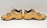 Burberry Arthur Gold Metallic Sneakers Size 46 Hs1023lzxsa