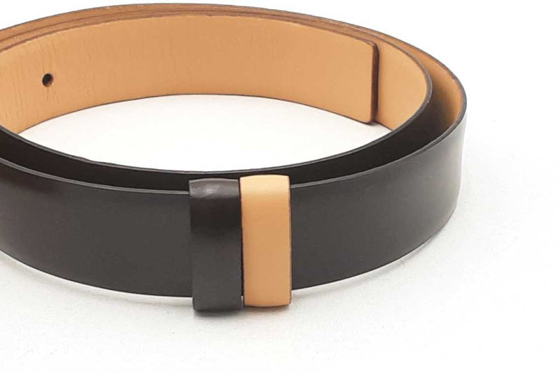 Salvatore Ferragamo Brown Leather Reversible Double Gancini Belt Sd0325lrzsa