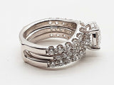 2.16 Cttw Lab Grown Diamonds 14k Wg 8.6g Guard And Ring Size 4.5 Do0226crxde