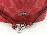 Coach Faye Mini Drawstring Bag In True Red Signature Denim Fw0726wxdu