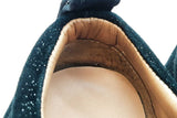 Christian Louboutin  Black Glitter Louis Junior Spikes Size 43 Eb0326lorde