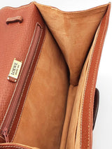 Loewe Barcelona Satchel In Brown Grained Leather Fw0926oxzdu
