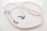 Chanel Cc Faux Pearl Long Necklace 74.8 Grams 35-37 Inches Eb0826wrxsa