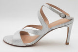 Stuart Weitzman Mariposa Glitter Leather Heels Size 7.5 Eb0526oxsa