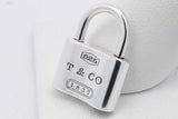 Tiffany & Co. 1837 Padlock Lock Sterling Silver Charm Pendant 7 Grams Eb0426rxsa