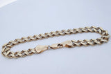 10k Yellow Gold Cuban Link Bracelet 12.4 Grams 9 Inch Eb0526ixzde