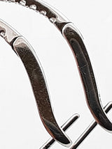 0.56 Cttw Diamond & 14k White Gold Inside Out Hoop Earrings 3.4 Grams Fw0726ozxdu