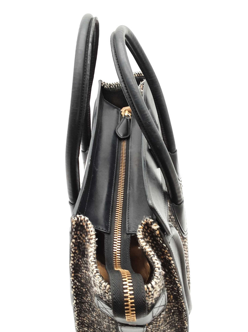 Celine Tweed Micro Luggage Top Handle Bag Eb1125rrxde