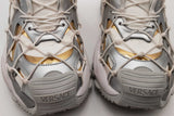 Versace Mercury Gold & Silver Caged Rope Overlay Sneakers Size 42 Eb0626crsa