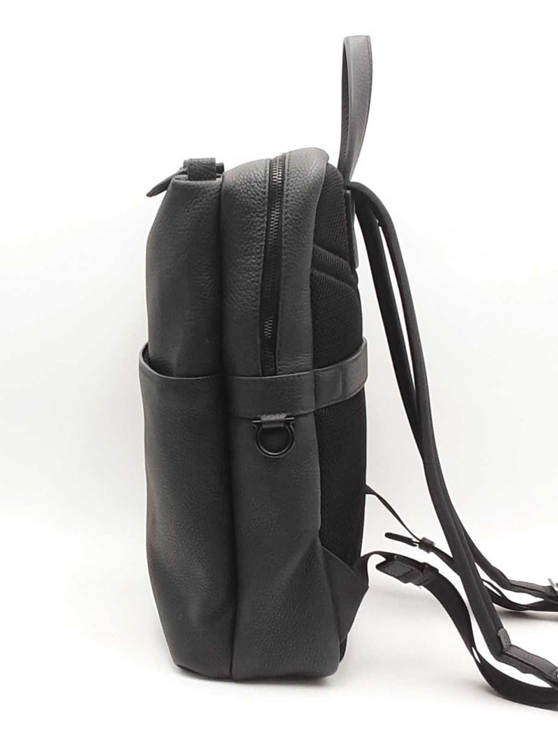 Salvatore Ferragamo Leather Backpack Black Aa0825wxzsa