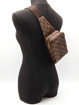 Louis Vuitton Geronimos Sling Bag In Damier Ebene Coated Canvas Fw0626wexdu