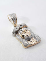 Pavé Diamond & 10k Yellow Gold Jesus Christ Pendant 5 Grams Fw0826lszdu