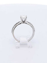 1.01 Cttw Diamond & 10k White Gold Engagement Set 3.5 Grams Size 6.5 Fw0824erxdu