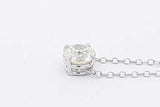 1.37ctw Diamond Pendant Necklace 14k White Gold 2.2 Grams 16 Inch Eb1125wcrxsa