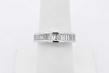 0.92cttw Baguette Diamond Ring In 10k White Gold 4.3 Grams Size 7 Eb0726wxrsa