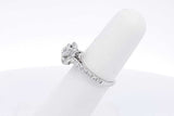 1.0ctw Diamond Ring In 14k White Gold 3.5 Grams Size 5.5 Eb0225lxxzsa
