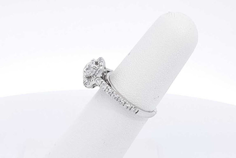 1.0ctw Diamond Ring In 14k White Gold 3.5 Grams Size 5.5 Eb0225lxxzsa