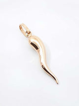 18k Yellow Gold Cornicello Italian Horn Pendant 2.7 Grams Fw0826wxzdu