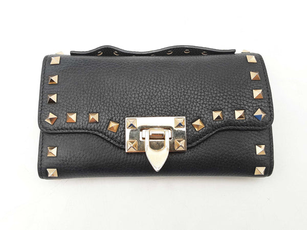 Valentino Garavani Rockstud Leather Wallet Sd0625lpzsa