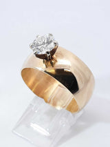 1.2 Ctw Diamond & 14k Yellow Gold Solitaire Ring 11.2 Gram Sz 11.5 Fw1024lsxzdu